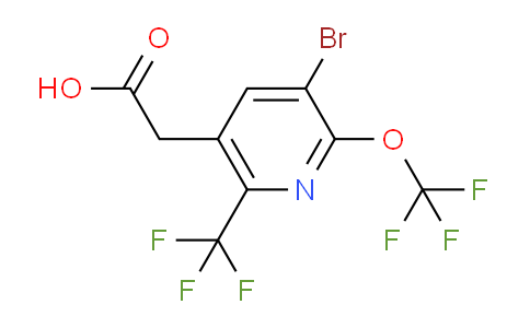 3-Bromo-2-(trifluoromethoxy)-6-(trifluoromethyl)pyridine-5-acetic acid