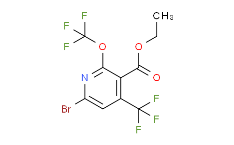 Ethyl 6-bromo-2-(trifluoromethoxy)-4-(trifluoromethyl)pyridine-3-carboxylate