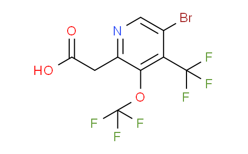 5-Bromo-3-(trifluoromethoxy)-4-(trifluoromethyl)pyridine-2-acetic acid