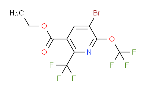 Ethyl 3-bromo-2-(trifluoromethoxy)-6-(trifluoromethyl)pyridine-5-carboxylate