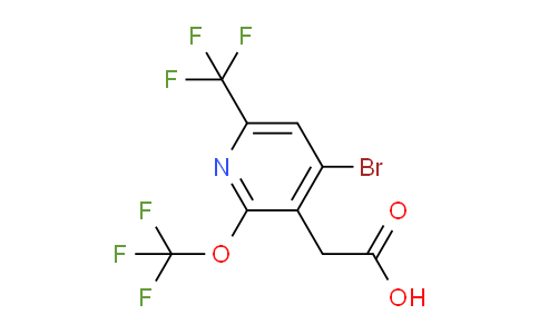 AM72180 | 1806125-93-8 | 4-Bromo-2-(trifluoromethoxy)-6-(trifluoromethyl)pyridine-3-acetic acid