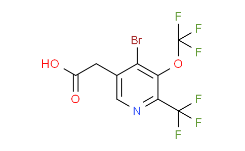 AM72182 | 1803575-36-1 | 4-Bromo-3-(trifluoromethoxy)-2-(trifluoromethyl)pyridine-5-acetic acid