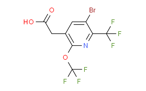 AM72190 | 1804614-54-7 | 3-Bromo-6-(trifluoromethoxy)-2-(trifluoromethyl)pyridine-5-acetic acid