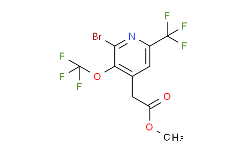 Methyl 2-bromo-3-(trifluoromethoxy)-6-(trifluoromethyl)pyridine-4-acetate