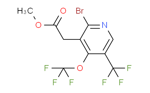 Methyl 2-bromo-4-(trifluoromethoxy)-5-(trifluoromethyl)pyridine-3-acetate