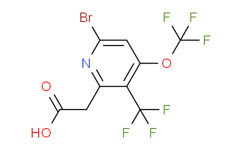 6-Bromo-4-(trifluoromethoxy)-3-(trifluoromethyl)pyridine-2-acetic acid