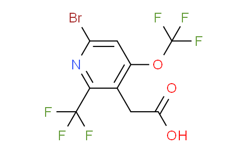 AM72202 | 1806238-24-3 | 6-Bromo-4-(trifluoromethoxy)-2-(trifluoromethyl)pyridine-3-acetic acid