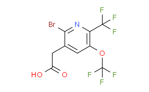 AM72206 | 1806077-71-3 | 2-Bromo-5-(trifluoromethoxy)-6-(trifluoromethyl)pyridine-3-acetic acid