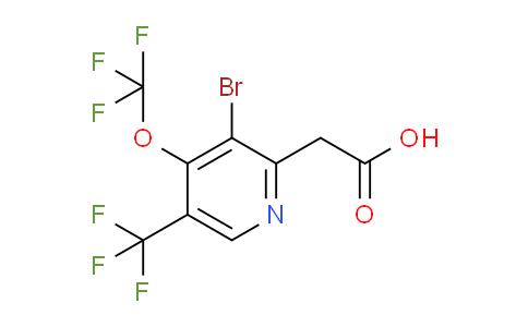 AM72219 | 1806125-85-8 | 3-Bromo-4-(trifluoromethoxy)-5-(trifluoromethyl)pyridine-2-acetic acid