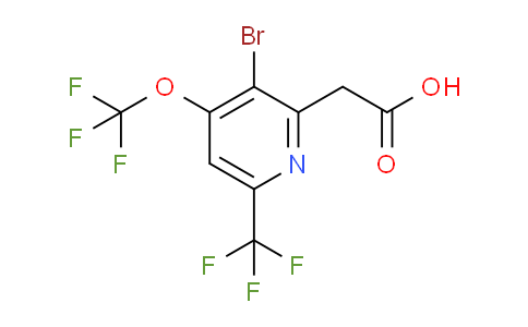 AM72221 | 1803575-29-2 | 3-Bromo-4-(trifluoromethoxy)-6-(trifluoromethyl)pyridine-2-acetic acid