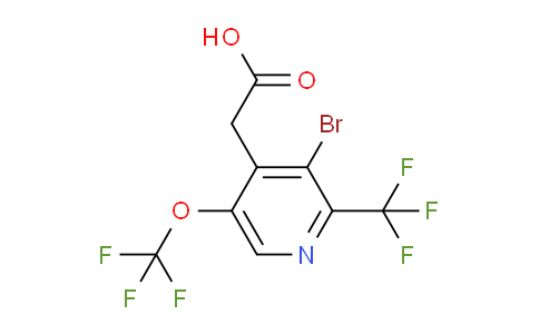 AM72224 | 1803921-51-8 | 3-Bromo-5-(trifluoromethoxy)-2-(trifluoromethyl)pyridine-4-acetic acid