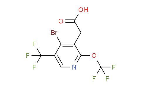 AM72231 | 1806238-51-6 | 4-Bromo-2-(trifluoromethoxy)-5-(trifluoromethyl)pyridine-3-acetic acid