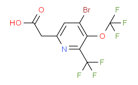 AM72233 | 1803921-56-3 | 4-Bromo-3-(trifluoromethoxy)-2-(trifluoromethyl)pyridine-6-acetic acid