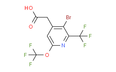 AM72240 | 1803575-41-8 | 3-Bromo-6-(trifluoromethoxy)-2-(trifluoromethyl)pyridine-4-acetic acid