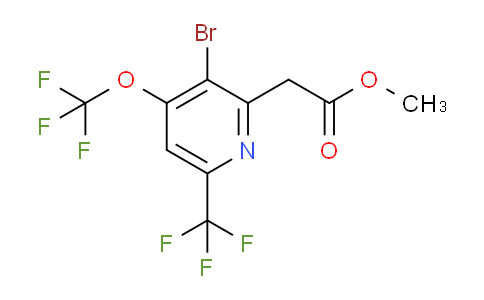 Methyl 3-bromo-4-(trifluoromethoxy)-6-(trifluoromethyl)pyridine-2-acetate