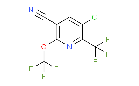 3-Chloro-5-cyano-6-(trifluoromethoxy)-2-(trifluoromethyl)pyridine