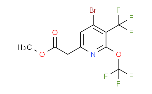 Methyl 4-bromo-2-(trifluoromethoxy)-3-(trifluoromethyl)pyridine-6-acetate