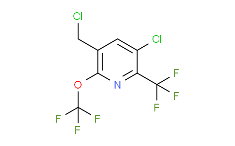3-Chloro-5-(chloromethyl)-6-(trifluoromethoxy)-2-(trifluoromethyl)pyridine