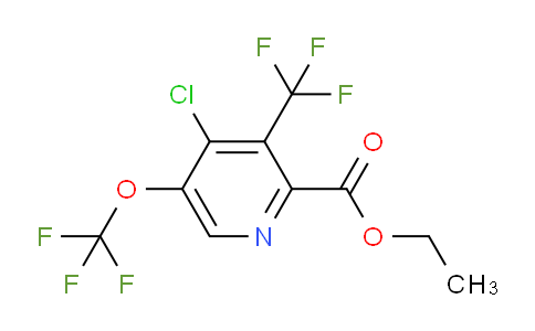 Ethyl 4-chloro-5-(trifluoromethoxy)-3-(trifluoromethyl)pyridine-2-carboxylate