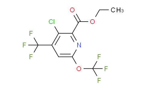 Ethyl 3-chloro-6-(trifluoromethoxy)-4-(trifluoromethyl)pyridine-2-carboxylate