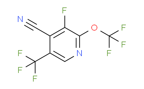 4-Cyano-3-fluoro-2-(trifluoromethoxy)-5-(trifluoromethyl)pyridine