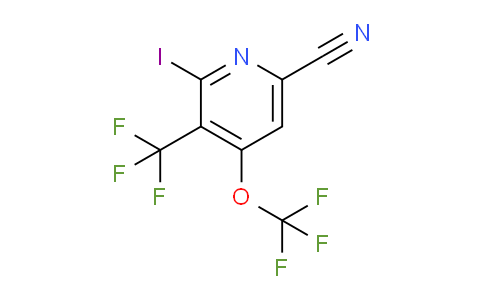 6-Cyano-2-iodo-4-(trifluoromethoxy)-3-(trifluoromethyl)pyridine