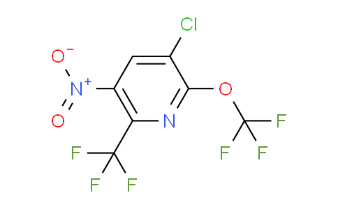 3-Chloro-5-nitro-2-(trifluoromethoxy)-6-(trifluoromethyl)pyridine