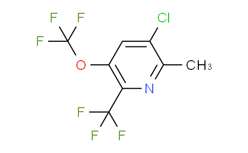 3-Chloro-2-methyl-5-(trifluoromethoxy)-6-(trifluoromethyl)pyridine
