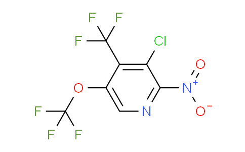 3-Chloro-2-nitro-5-(trifluoromethoxy)-4-(trifluoromethyl)pyridine