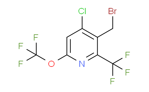 3-(Bromomethyl)-4-chloro-6-(trifluoromethoxy)-2-(trifluoromethyl)pyridine