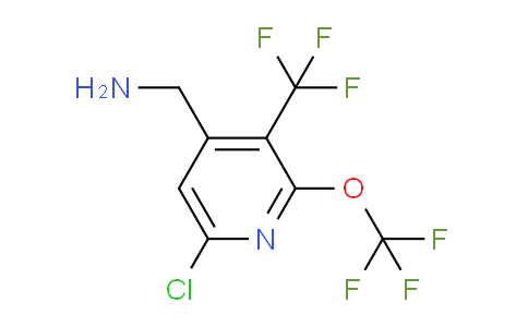 4-(Aminomethyl)-6-chloro-2-(trifluoromethoxy)-3-(trifluoromethyl)pyridine