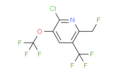 2-Chloro-6-(fluoromethyl)-3-(trifluoromethoxy)-5-(trifluoromethyl)pyridine