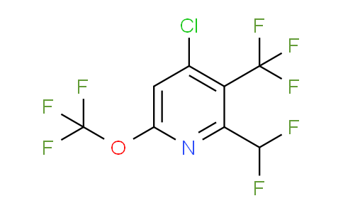 AM72766 | 1806202-19-6 | 4-Chloro-2-(difluoromethyl)-6-(trifluoromethoxy)-3-(trifluoromethyl)pyridine