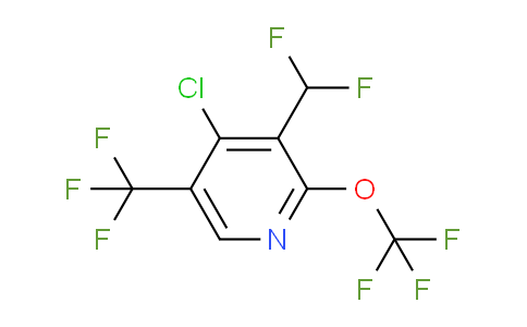 4-Chloro-3-(difluoromethyl)-2-(trifluoromethoxy)-5-(trifluoromethyl)pyridine