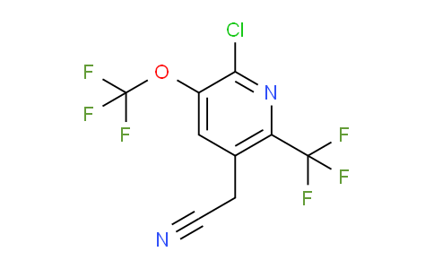 2-Chloro-3-(trifluoromethoxy)-6-(trifluoromethyl)pyridine-5-acetonitrile