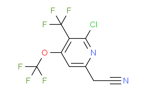 2-Chloro-4-(trifluoromethoxy)-3-(trifluoromethyl)pyridine-6-acetonitrile