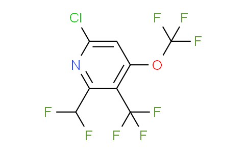 6-Chloro-2-(difluoromethyl)-4-(trifluoromethoxy)-3-(trifluoromethyl)pyridine