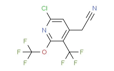 6-Chloro-2-(trifluoromethoxy)-3-(trifluoromethyl)pyridine-4-acetonitrile