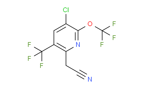 3-Chloro-2-(trifluoromethoxy)-5-(trifluoromethyl)pyridine-6-acetonitrile