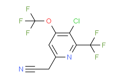 AM72802 | 1804781-04-1 | 3-Chloro-4-(trifluoromethoxy)-2-(trifluoromethyl)pyridine-6-acetonitrile