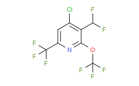 AM72810 | 1804327-15-8 | 4-Chloro-3-(difluoromethyl)-2-(trifluoromethoxy)-6-(trifluoromethyl)pyridine