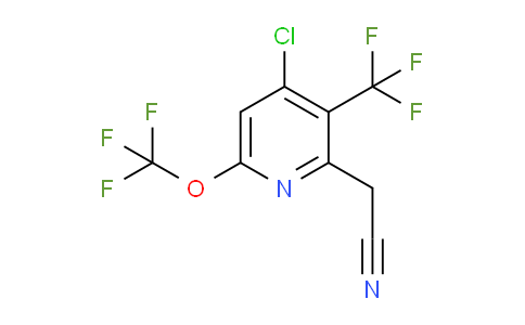 AM72812 | 1806244-66-5 | 4-Chloro-6-(trifluoromethoxy)-3-(trifluoromethyl)pyridine-2-acetonitrile