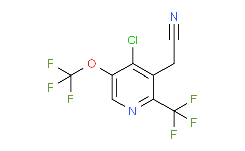 4-Chloro-5-(trifluoromethoxy)-2-(trifluoromethyl)pyridine-3-acetonitrile