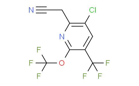 5-Chloro-2-(trifluoromethoxy)-3-(trifluoromethyl)pyridine-6-acetonitrile