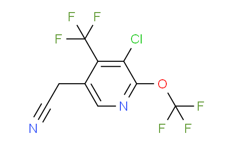3-Chloro-2-(trifluoromethoxy)-4-(trifluoromethyl)pyridine-5-acetonitrile