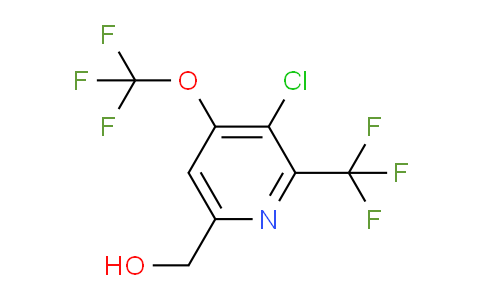 3-Chloro-4-(trifluoromethoxy)-2-(trifluoromethyl)pyridine-6-methanol