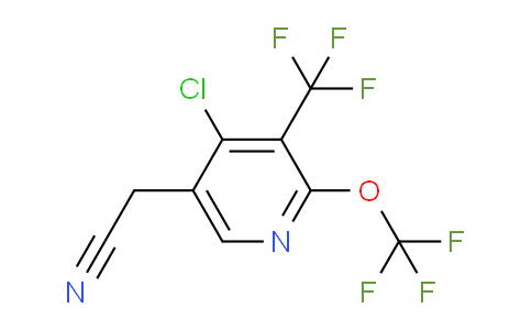 AM72852 | 1804794-47-5 | 4-Chloro-2-(trifluoromethoxy)-3-(trifluoromethyl)pyridine-5-acetonitrile