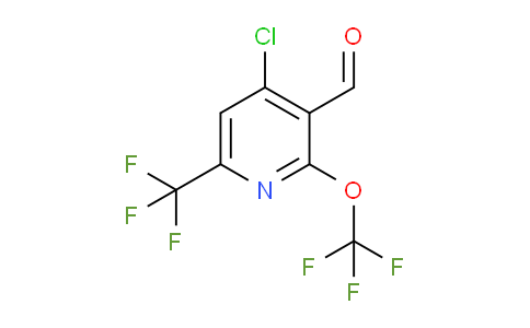 4-Chloro-2-(trifluoromethoxy)-6-(trifluoromethyl)pyridine-3-carboxaldehyde