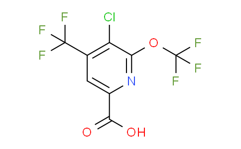 3-Chloro-2-(trifluoromethoxy)-4-(trifluoromethyl)pyridine-6-carboxylic acid