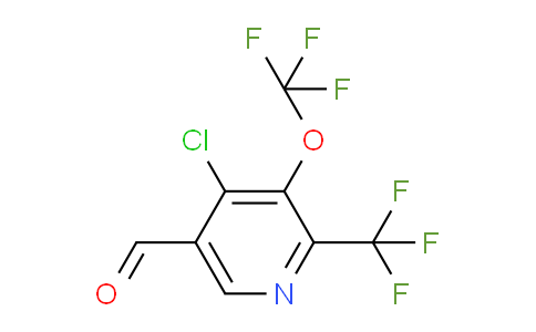 4-Chloro-3-(trifluoromethoxy)-2-(trifluoromethyl)pyridine-5-carboxaldehyde